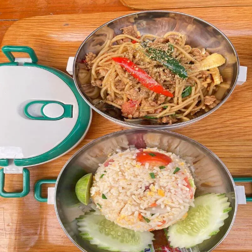 Lonchera Porta Comida 2 En 1 Almacenador